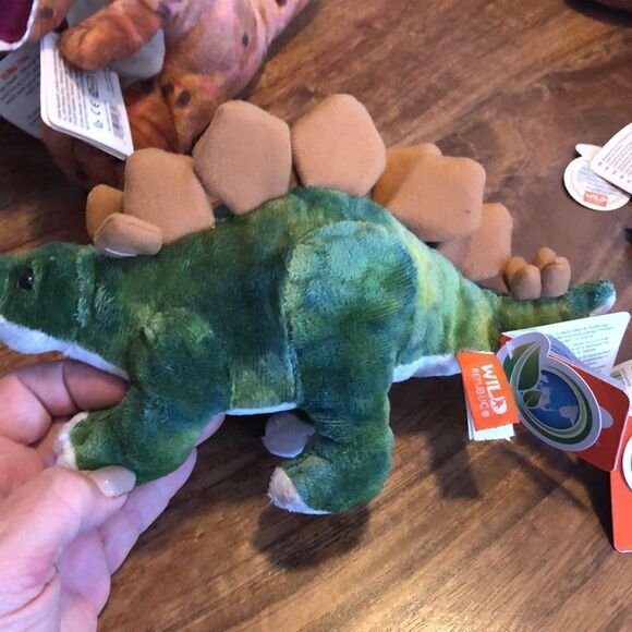Wild Republic Mini Stegosaurus and Mini T-Rex - Picture 2 of 8